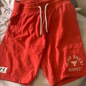 The Rock under armour shorts